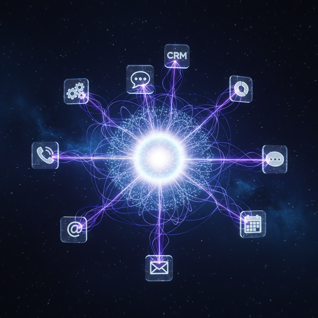 Configure your AI agent - integration ecosystem visualization