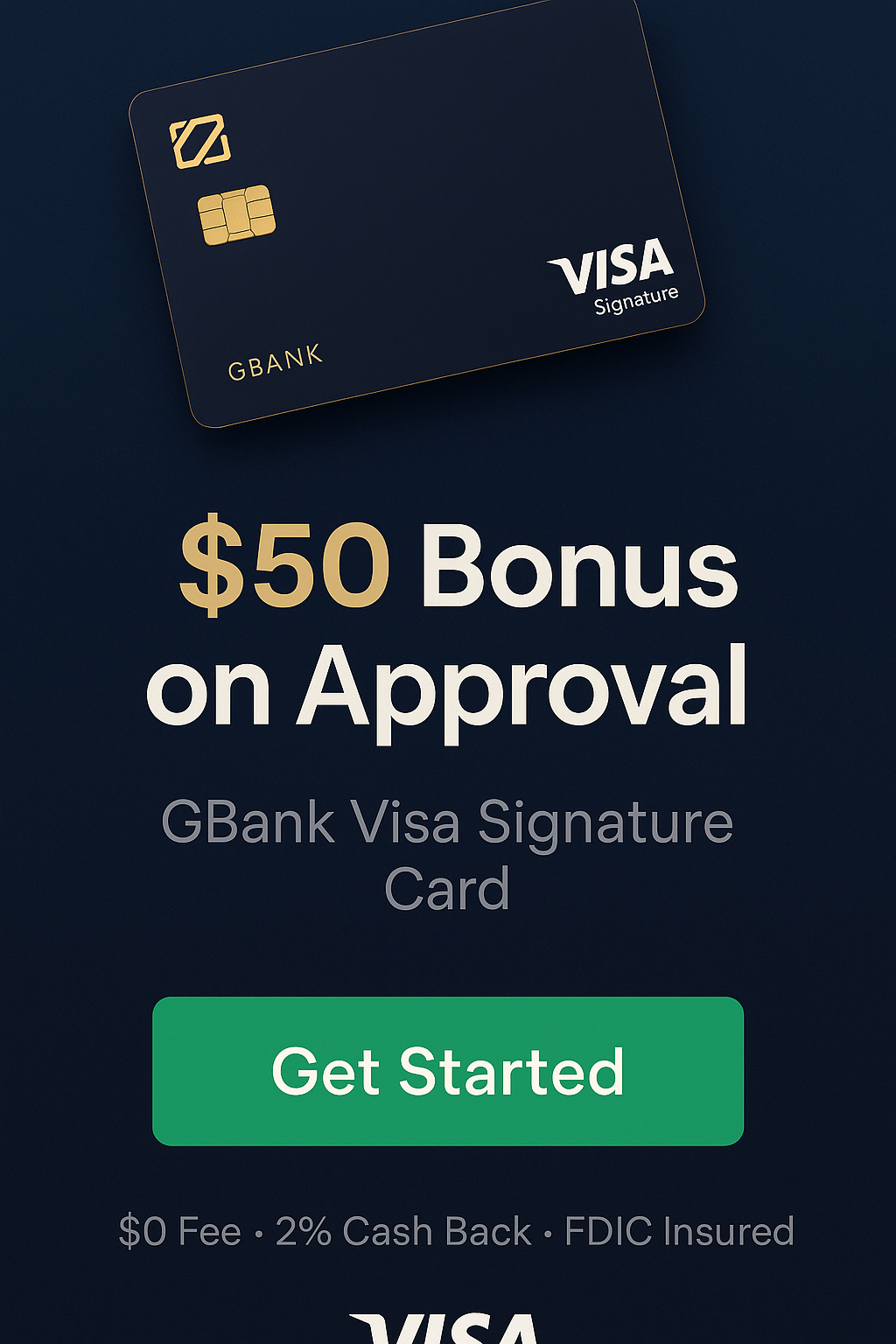 GBank 160x600 Variation C - Bonus Offer