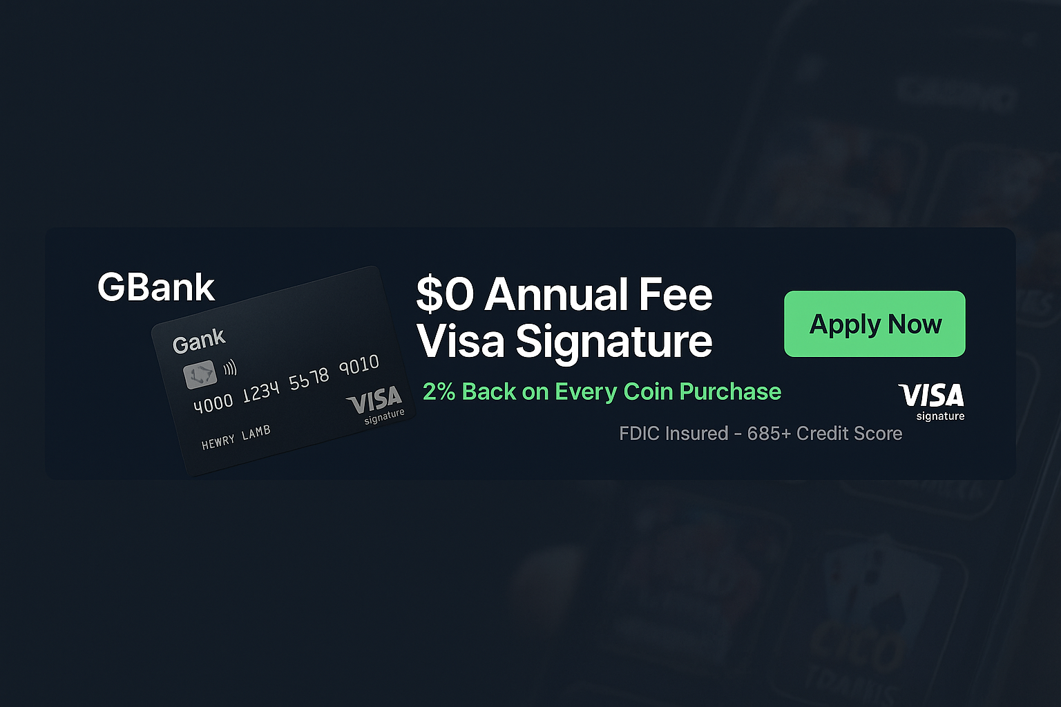 GBank 728x90 Variation A - In-App Value
