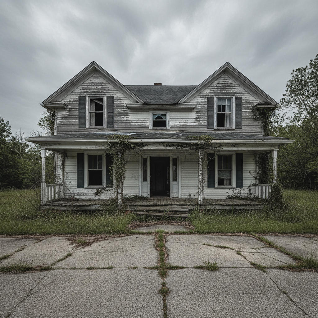 Run-down house in need of repair
