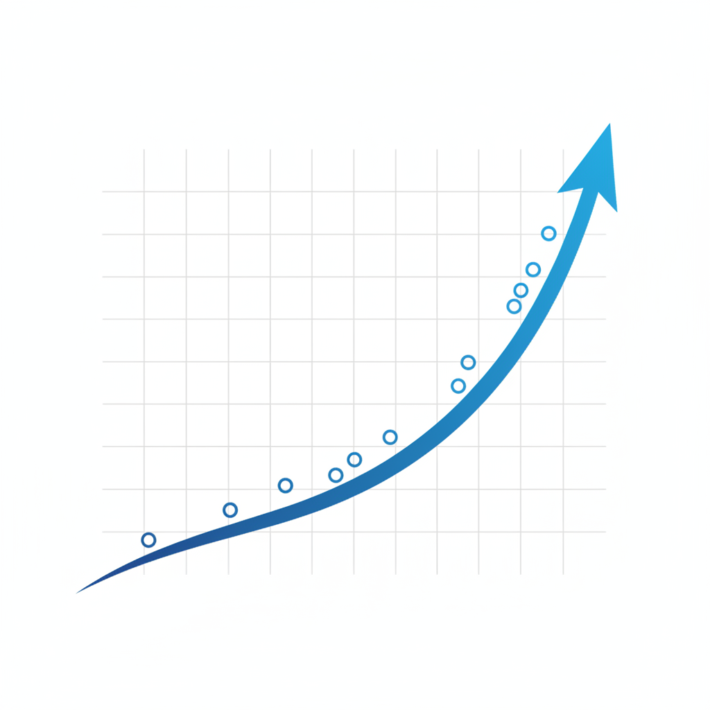 Growth chart representing RAD Intel's valuation trajectory