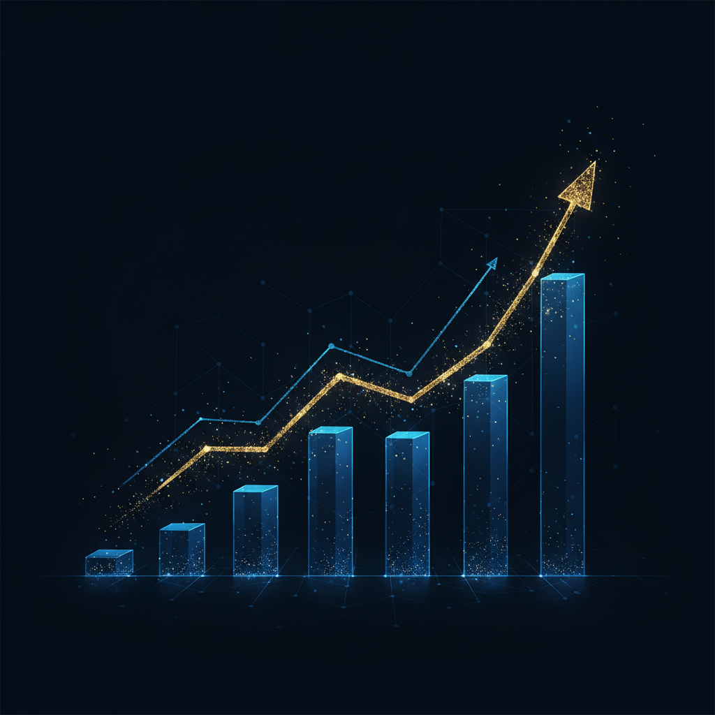 Financial growth visualization